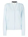 Fendi Women's Cashmere V-neck Cardigan In Clear Blue
