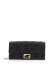 Fendi Portafoglio Continental Baguette In Black