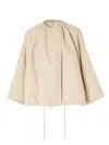 Fendi Ff-pattern Drawstring Jacket In White