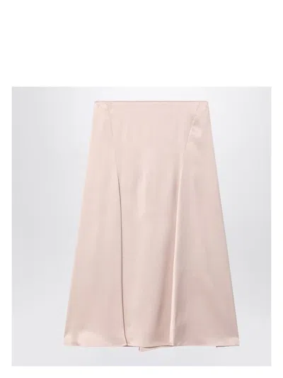 FENDI WOMEN'S CHAMPAGNE SILK SKIRT