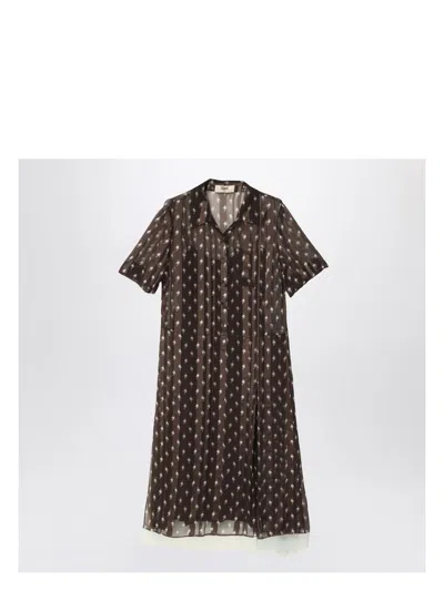 Fendi Women's Chiffon Chemisier Dress