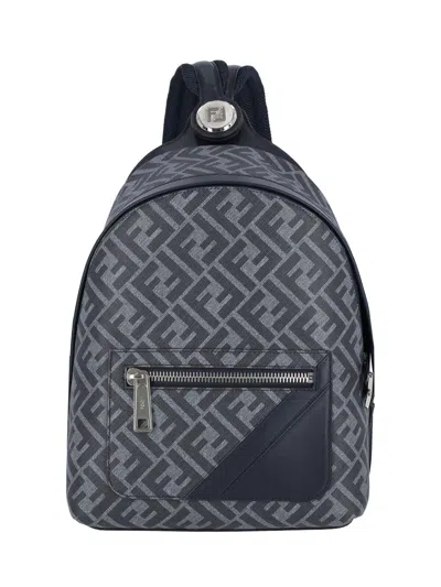 Fendi Women Chiodo Diagonal' Small Backpack