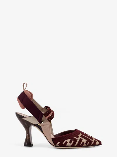 FENDI FENDI WOMEN COLIBRÃ¬ FF FABRIC PUMPS