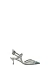 Fendi Colibri Lite Slingback In Green Matcha Ff Mesh Women