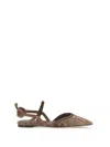 Fendi Colibri Lite Flat In Brown