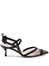 Fendi Women Colibrì Lite Slingback Pumps In Multi