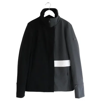 Pre-owned Fendi Women's Contemporary Grey Black Puffer Ski Jacket It42/uk10 In Gray