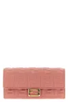 Fendi Chain Strap Wallet Gold-tone Hardware In Pink
