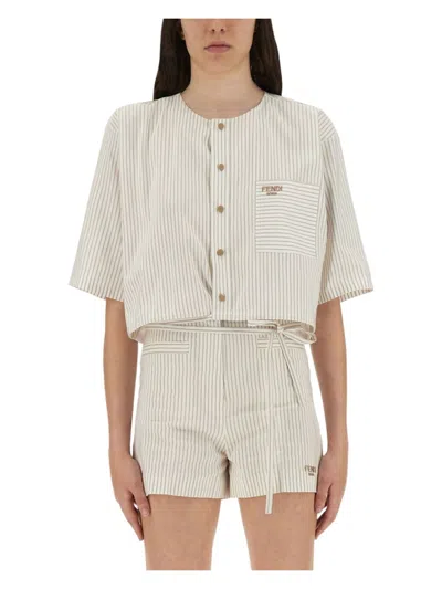 Fendi Women's Cotton And Silk Shirt