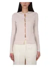 Fendi Women's Sand Cotton Blend Cardigan In Beige