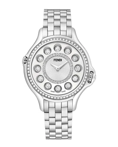 Fendi Women's Crazy Carats Diamond Watch In White
