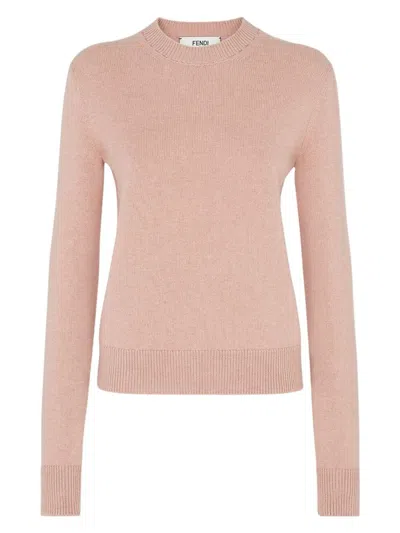 FENDI WOMEN'S CREW NECK WS LOGO BACK