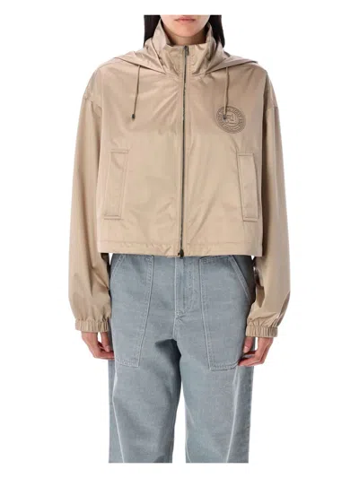FENDI WOMEN'S CROPPED WINDBREAKER