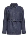 Fendi Women Dark Blue Denim Go-to Jacket In Blue