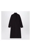 Fendi Dark Purple Grain De Poudre Wool Coat Women