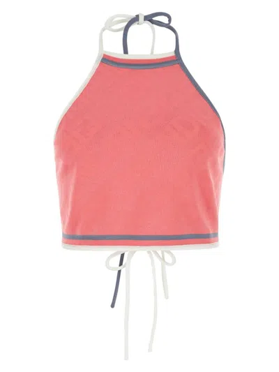 FENDI WOMEN'S DARK VISCOSE BLEND CROP TOP