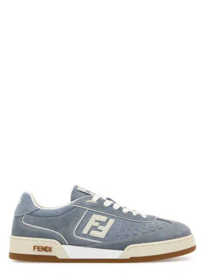 FENDI WOMEN'S DENIM AND SUEDEMATCH SNEAKERS