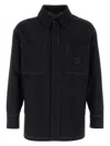 Fendi Denim Jacket In Black