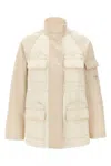Fendi Two-tone Cotton Denim Parka