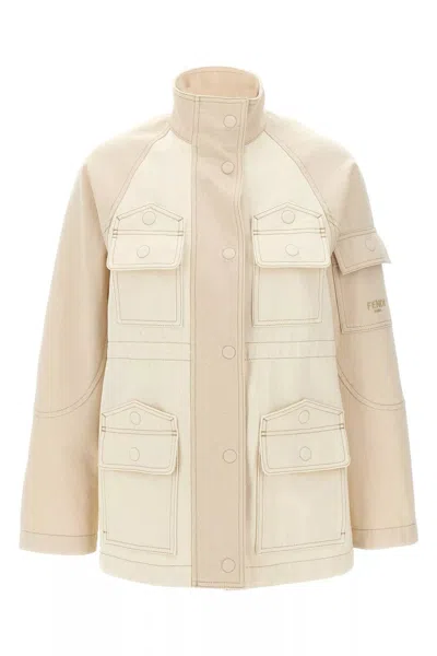 Fendi Women Denim Parka