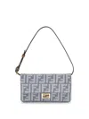 Fendi Women Denim Wallet In Neutral