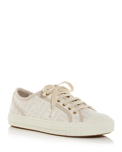 Fendi Women's Domino Ff Fabric Low Top Sneakers In Multi