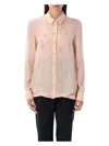 Fendi Georgette Top With Rhinestones And Sequins Embroidery