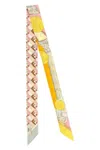 Fendi Moonlight Echoes Multicolour Silk Bandeau In Gold
