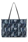Fendi Women Embroidered Canvas Large Roll Shopping Bag
