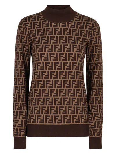Fendi Women's Embroidered Cotton Sweater