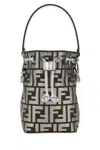 Fendi Women Embroidered Fabric Mini Mon Tresor Bucket Bag In Multi