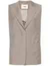 Fendi Kid Vest In Nude & Neutrals