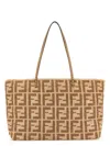 Fendi Borsa Shopping Roll Grande In Paglia Ricamata Donna