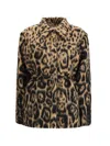 Fendi Women Embroidered Wool-blend Jacket In Animal Print