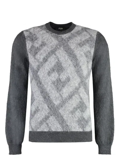 Fendi Women's Embroidered Wool Blend Sweater In Multi