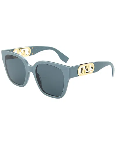 Fendi Women's Fe40063i 54mm Sunglasses In Blue