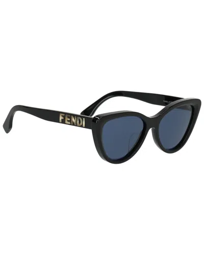 Fendi Women's Fe40087u 55mm Sunglasses In Black