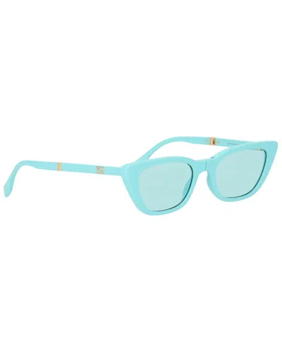 Fendi Women's Fe40089i 53mm Sunglasses In Blue