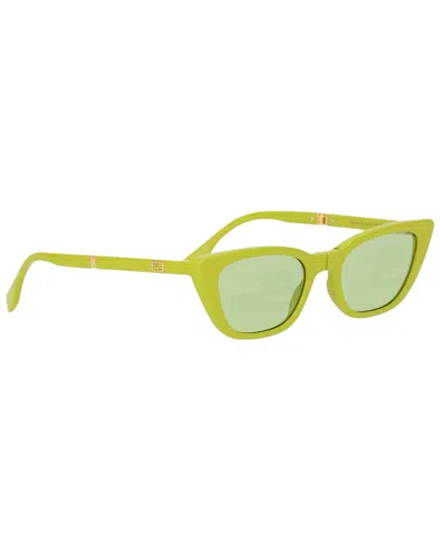 Fendi Women's Fe40089i 53mm Sunglasses In Green