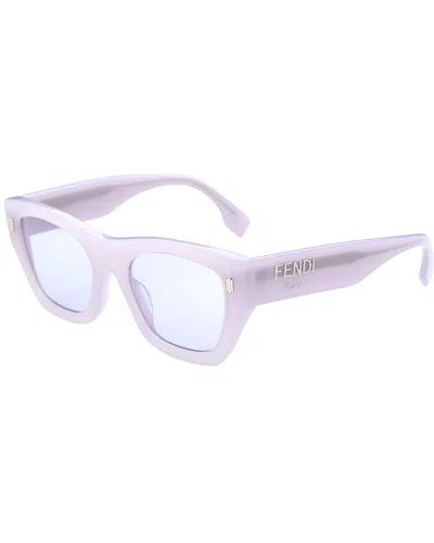 Fendi Women's Fe40100i 53mm Sunglasses In Purple