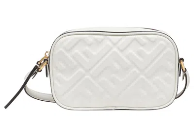 Pre-owned Fendi Women's  By Marc Jacobs Camera Case White Leather Mini Bag