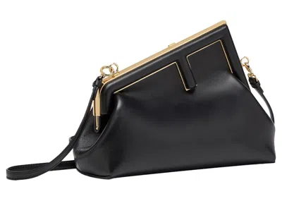 Pre-owned Fendi Women's  By Marc Jacobs  First Small Black Leather Bag
