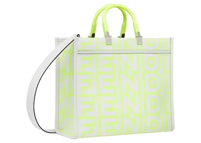 Pre-owned Fendi Women's  By Marc Jacobs  Sunshine Medium White Leather Shopper Bag