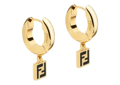 Pre-owned Fendi Women's  By Marc Jacobs Forever  Hoop Earrings Goldcolored Earrings In Multi