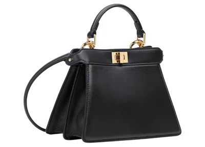 Pre-owned Fendi Women's  By Marc Jacobs Peekaboo Iseeu Petite Black Padded Nappa Leather Bag