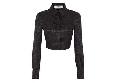 Pre-owned Fendi Women's  By Marc Jacobs Silk Shirt In Black
