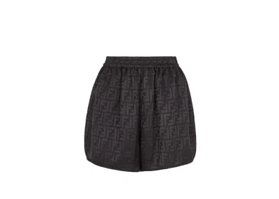 Pre-owned Fendi Women's  By Marc Jacobs Silk Shorts In Black