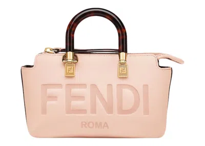 Pre-owned Fendi Women's  By The Way Boston Bag Mini In Light Pink