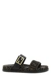 Fendi ' Feel' Slides In Brown