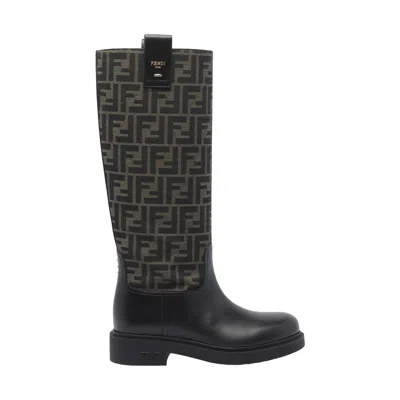 Fendi Women  Filo Ff Boots In Black